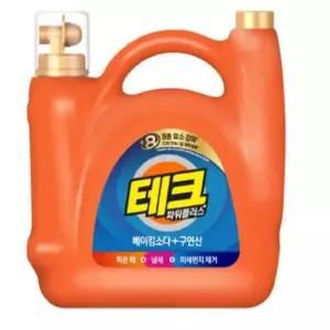 찌든?제거 세제 테크 파워플러스 베이킹소다+구연산 실내건조 대용량 드럼일반겸용 5.5L