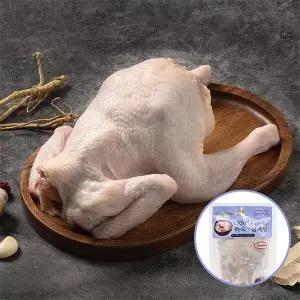 [두메산골] 닭백숙 재료 (냉장 토종닭 1.3kg내외+7가지 한방 부재료 100g)