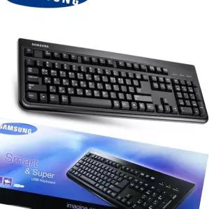 게이머용 USB키보드 삼성정품 사무용 컴퓨터 사무실 슬림 자판 조용한 휴대용 PC