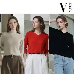 [하프클럽/브이컷]브이컷 26SS 썸머 가먼트다잉 7부 니트 3종