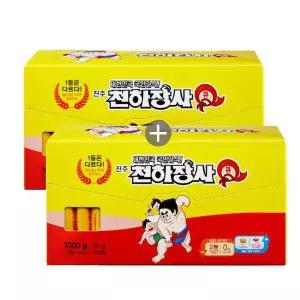 진주햄 천하장사Q 1000 X2개 (10g x200개입) 간식 소세지