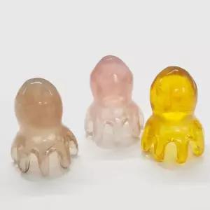 괄사 마사지기 두피 휴대용 전신 문어 괄사 마사지기 바디 혈액순환 스크럽 지압기 브러쉬 관리기 경락