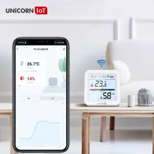 유니콘 IOT 스마트 온습도계 WIFI 무선 LCD온습도센서 알림기능 TS-H9