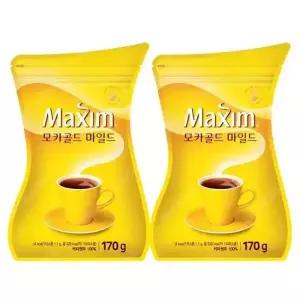 동서 맥심 모카골드 마일드 리필커피 170g 2개 알커피 블랙