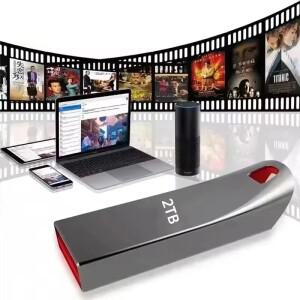 2026 메탈 플래시 드라이브 U 디스크 2TB USB 3.2 고속 휴대용 방수 메모리아