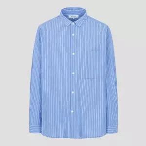 빈폴 25SS 시어서커 핀 스트라이프 셔츠 - 스카이 블루BC5364C20Q 1238208