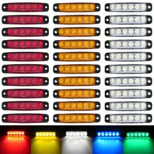 화물차차폭등 사이드등 10pcs 24V LED 사이드 마커 조명 자동차 외부 경고 테일 라이트 신호 브레이크 램프