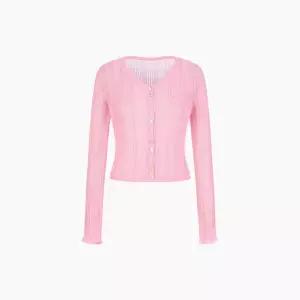 [AK분당점] [에고이스트] [BLUE LABEL] 단추 포인트 메쉬 니트가디건 ES2OKG03
