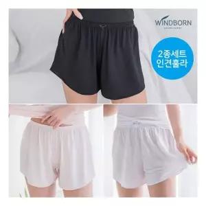 [2종세트] 인견 훌라(속바지)/속치마 3부/4부/5부 ~2XL