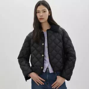 [AK분당점] [씨씨콜렉트] 코듀로이 배색 퀼팅 경량 다운_C261PSG801