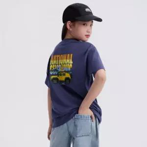 내셔널지오그래픽 NATIONAL GEOGRAPHIC KIDS K262UTS910 사파리 그래픽 반팔 티셔츠-1 GRAY NAVY 500948436