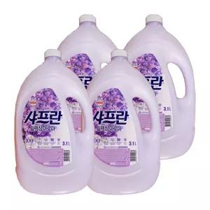 엘지 샤프란 섬유유연제 릴렉싱 아로마 3.1L 4개