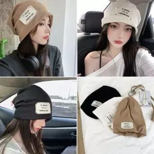 [하프클럽/셀러허브_아웃도어]면비니 여성비니 라벨 봄 머리두건 얇은비니