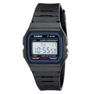 CASIO 카시오 F91W 디지털 스포츠 손목시계 블랙