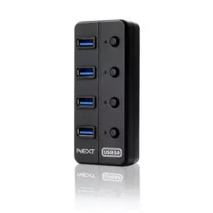 USB분배기 4포트 유전원허브 개별스위치 메모리 외장하드 USB3.0