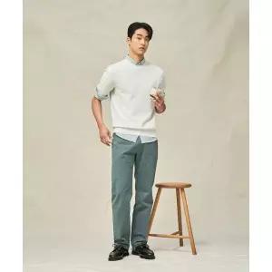 [국내정품] 빈폴 BEANPOLE MEN 가먼트 다잉 레귤러 팬츠 그린 (BC5221C12M) BC5221C12M 123364