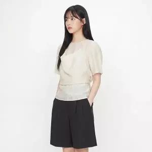 [LAP] 랩 시스루 홀터 블라우스 AS2WB465_DG