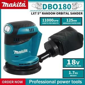 마키타 호환 NEW DBO180Z 18V 브러시리스 bldc 무선 충전식 디스크 랜덤 오비탈 샌더 목공 연마 퍼티 폴리