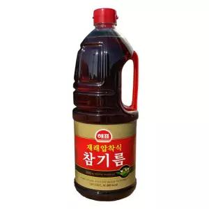 해표 재래압착식 참기름 100% 1.8L