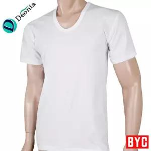 [BYC]BYC 남자 순면 기능성 반팔 흰색 직장인 셔츠 BYD7002