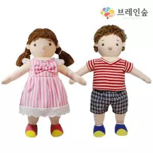TK 헝겊 인형 2종 성교육 초등학생 유치원 어린이집 놀이수업교구 장난감 완구