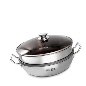 찜냄비 스테인레스 찜솥 24cm 요리도구 만능 일품 키친아트 냄비 통3중 양수
