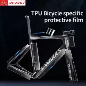 전신 T 자전거 프레임 보호 필름 투명 스크래치 방지 스티커 MTB 로드 범용 가드 데칼 크롭 프로텍터