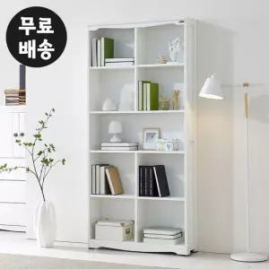 디베 높은 책장 5단 책꽂이 서재 거실(880/화이트)