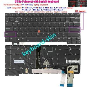 레노버 IBM 씽크패드 T14s Gen 2(1세대/3세대/4세대는 해당되지 않음) 시리즈 노트북용 백라이트 키보드가