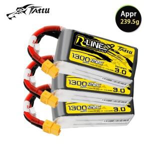 TATTU R-LINE 3.0 6S 22.2V 1300mAh 120C 리튬폴리머 배터리 RC 헬리콥터 쿼드콥터 FPV 레이싱 드론 부품용
