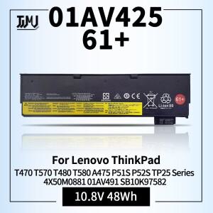 레노버 씽크패드 교체용 노트북 배터리 T470 A475 P51S TP25 시리즈 01AV491 SB10K97582 61 +