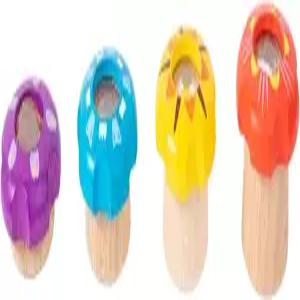 용 WODI 4PCS 나무 경 - 몬테소리 교육용 광학 장난감 3~12세 남아를 위한 빈티지 생일 선물 여행 감각