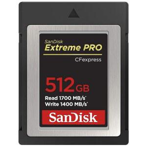 샌디스크 512GB 익스트림 프로 CF 익스프레스 카드 B형 - SDCFE512GGN4NN