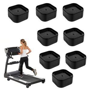 페니티에 8PCS 러닝머신 경사면 라이저 블록 보행 가능한 높이 조절 가능한 경사면 블록 패드 부착 논슬립 업그레이드 램프 홈 헬스장 레벨링 및 오르막 운동 러닝머신 액세서리