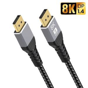 디스플레이 포트 케이블 8K DP 1.4 60Hz 4K 240Hz 노트북 컴퓨터 모니터 프로젝터 오디오 비디오 호환