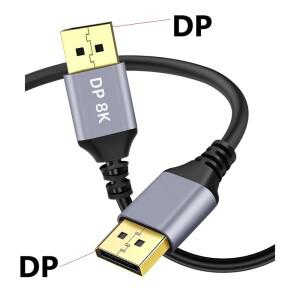 1m2m3m5m DisplayPort 1.4 8K60Hz DP-DP 케이블 0.5M-5M 4K144HZ 1080P 240HZ 32.4Gs 컴퓨터 모니터 게임