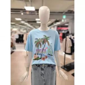 수량한정 씨씨콜렉트 하와이안 프린트 티셔츠 C252PSM059 2749308
