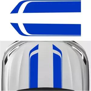 스불히아 2 PCS 카 후드 스트라이프 스티커 33.5 ×6.5 유니버설 레이싱 데칼 자동차 차체 측면 방수 PVC