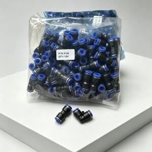 호환 50개 기관용 직선 조인트 PU-4 14 16MM 90도 플라스틱 엘보 8