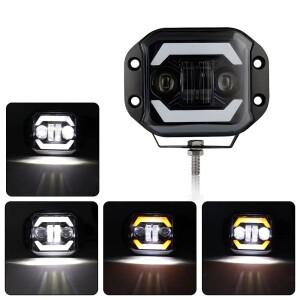 5인치 자동차 LED 작업등 바 주행등 40W 5'' 12V 엔젤아이 스포트라이트 바이크 오토바이 ATV SUV 오프로드