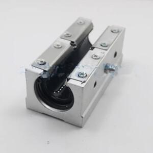 호환 SBR25LUU 25mm 내경 개방형 선형 모션 볼 베어링 실버 색상
