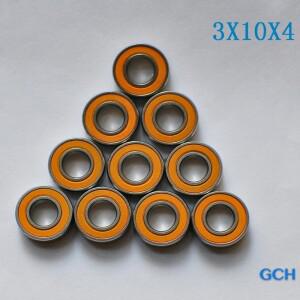호환 3X10X4  10PCS 2OS ABEC7 스테인레스 스틸 하이브리드 세라믹 낚시 릴 베어링