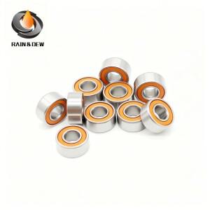 호환 683RS 베어링 ABEC-7 (10PCS) 3x7x3 MM 미니어처 볼 오렌지색 밀봉형