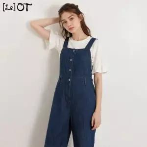 [르오트(LeOT)] 린넨블렌디드 데님 점프 수트-사이즈 55~88까지