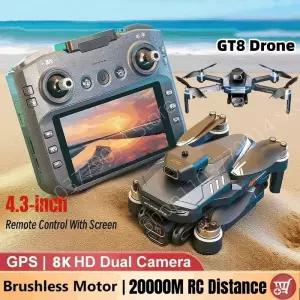 DJI GT8 드론 8K HD 전문가용 360 ° 듀얼 카메라 GPS 5G WIFI 브러시리스 모터 장애물 회피 접이식 쿼드콥