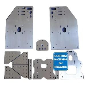 CNC 가공 맞춤형 6061-T6 알루미늄 강스틸 간트리 플레이트 키트