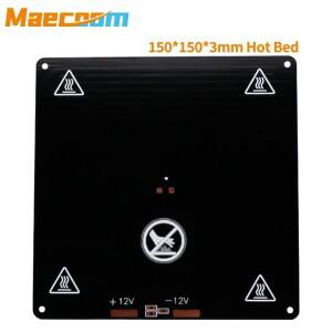 알루미늄 히트베드 MK3 150x150x3mm 12V 80W 블랙 핫베드 최신 3d 가열 침대 핫 지원 Prusa I3