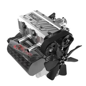 TOYAN FS-L200AC DIY 엔진 모델 키트, 7cc 인라인 2 실린더, 4 스트로크 공랭식 버전