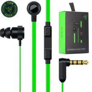 Razer HAMMERHEAD PRO V2 유선 헤드셋 마이크가 장착된 게임용 고품질 3.5mm 휴대용 스테레오 음악 베이스