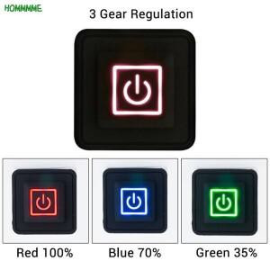 3.7 ~ 12V 실리콘 버튼 스위치 가열 조끼 바지 장갑 전기 난방 허리띠 DIY 온도 컨트롤러 가변 저항 1x